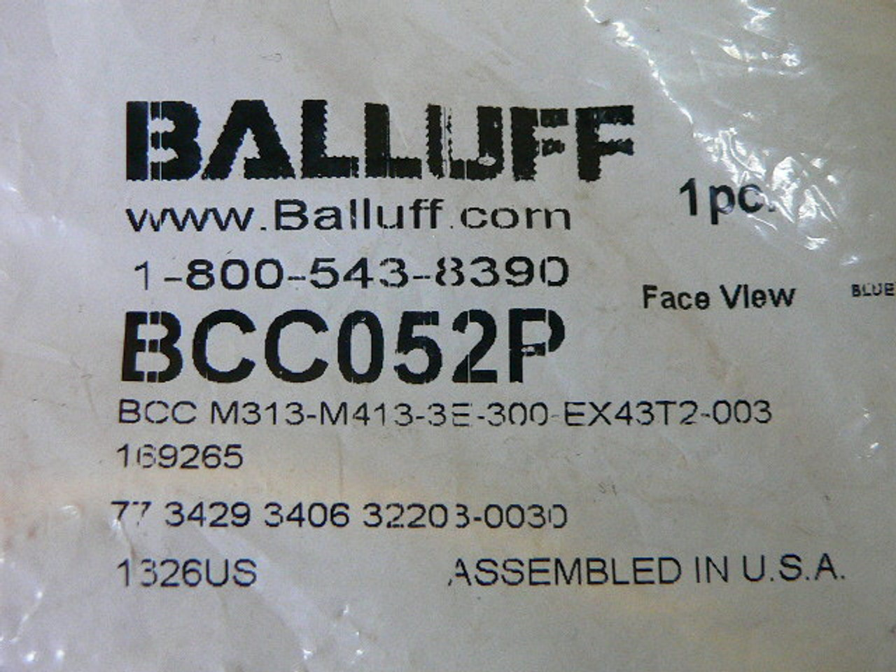 BALLUFF BCC052P BCC M313-M413-3E-300-EX43T2-003 CONNECTOR CABLE